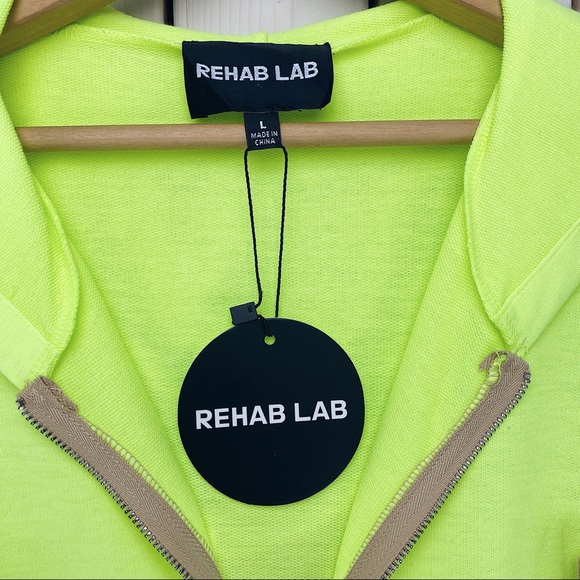 Rehab Lab | Beige & Yellow Coveralls Jumpsuit NWT - Picture 10 of 14